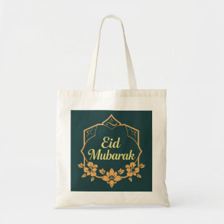 Elegante Minimalistische Eid Mubarak Boodschappent Tote Bag