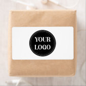 Elegante, minimalistische en strakke zwarte QR-cod Etiket (Insitu)