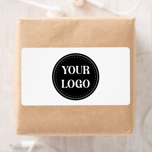 Elegante, minimalistische en strakke zwarte QR-cod Etiket (Insitu)