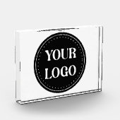 Elegante, minimalistische en strakke zwarte QR-cod Fotoblokken (Links)