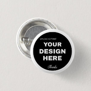 Elegante, minimalistische en strakke zwarte QR-cod Ronde Button 3,2 Cm