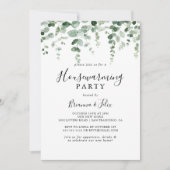 Elegante minimalistische Eucalyptus Housewarming P Kaart (Voorkant)