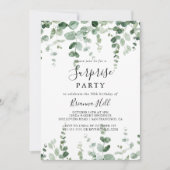 Elegante minimalistische Eucalyptus Verrassingsfee Kaart (Voorkant)