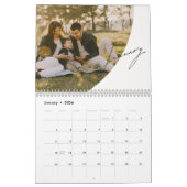 Elegante minimalistische familiefotokalender kalender (Jan 2026)