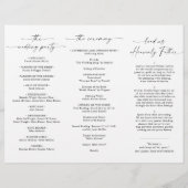 Elegante minimalistische foto bruiloft ceremonie p (Achterkant)