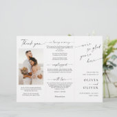 Elegante minimalistische foto bruiloft ceremonie p (Staand voorkant)