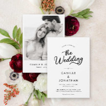 Elegante minimalistische foto bruiloft