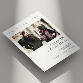 Elegante minimalistische foto Save the Date Kaart