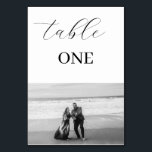 Elegante Minimalistische Foto Tafel Nummer Kaart<br><div class="desc">Elegant Minimalistische Foto Tafel Nummer</div>