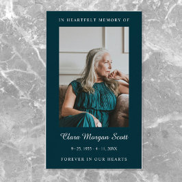 Elegante & Minimalistische Foto van een rouwgebed Visitekaartje