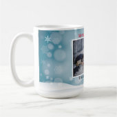 Elegante minimalistische foto Vrolijk Kerstfeest Koffiemok (Links)