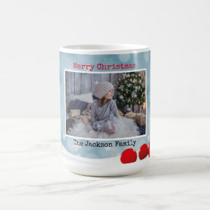Elegante minimalistische foto Vrolijk Kerstfeest Koffiemok