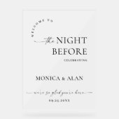 Elegante minimalistische FROSTED repetitie diner Acryl Bord (Voorkant)