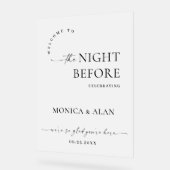 Elegante minimalistische FROSTED repetitie diner Acryl Bord (Hoek)