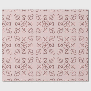 Elegante Minimalistische Geometrische Lijnkunst Na Cadeaupapier
