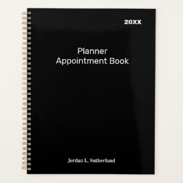 Elegante Minimalistische Gepersonaliseerde Logo Zw Planner