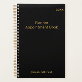 Elegante Minimalistische Gepersonaliseerde Logo Zw Planner