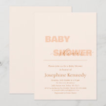 Elegante Minimalistische Geslachtsneutrale Baby Sh