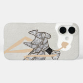 Elegante Minimalistische Glamour Modekunst Case-Mate iPhone Case (Achterkant (horizontaal))