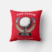 Elegante Minimalistische Golf Design Kussen (Achterkant)