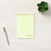 Elegante minimalistische gouden accent munt groen post-it® notes (Kantoor)