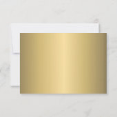 Elegante Minimalistische Gouden BruidsThee Party Bedankkaart (Achterkant)