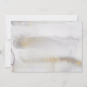 Elegante minimalistische gouden bruiloft bewaar de save the date (Achterkant)