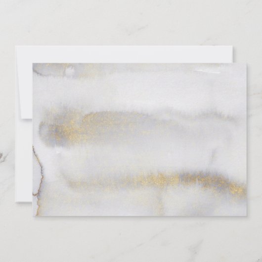 Elegante minimalistische gouden bruiloft bewaar de save the date (Achterkant)