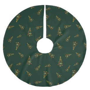 Elegante Minimalistische Gouden Kerstboom Rok