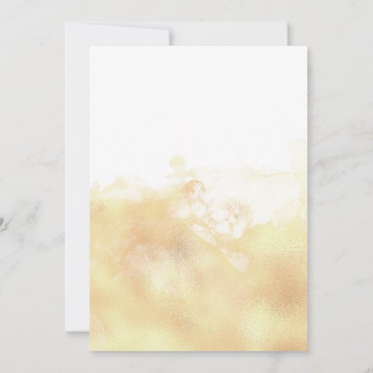 Elegante minimalistische goudwolk 9 negen Baby sho Kaart (Achterkant)