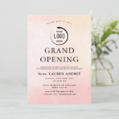 Elegante Minimalistische Grand Opening Uitnodiging (Staand voorkant)