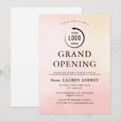 Elegante Minimalistische Grand Opening Uitnodiging (Voorkant / Achterkant)