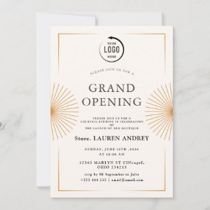 Elegante Minimalistische Grand Opening Uitnodiging