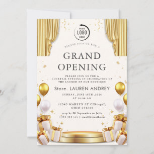 Elegante Minimalistische Grand Opening Uitnodiging