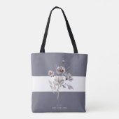 Elegante minimalistische grijze waterverf bruidsme tote bag (Achterkant)