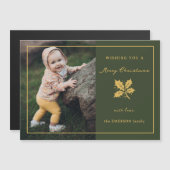 Elegante minimalistische groen/gouden foto (Voorkant / Achterkant)