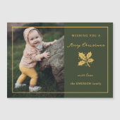 Elegante minimalistische groen/gouden foto (Voorkant)