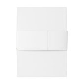 Elegante minimalistische groene eucalyptus bruilof uitnodigingen wikkel (Achterkant Voorbeeld)