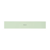 Elegante minimalistische groene Initialen Uitnodigingen Wikkel (Vlak)