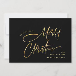 Elegante minimalistische hand schrijven Vrolijk Ke Feestdagenkaart