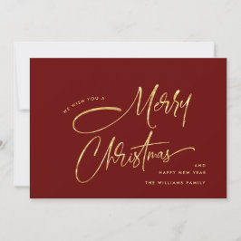 Elegante minimalistische hand schrijven Vrolijk Ke Feestdagenkaart