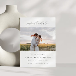 Elegante minimalistische handgeschreven script bre save the date