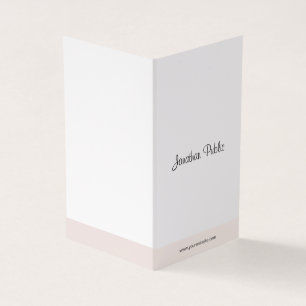 Elegante minimalistische handgeschreven script pro visitekaartje