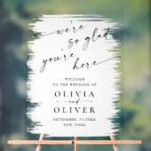 Elegante Minimalistische Handgeschreven WELKOM Bru Acryl Bord (Neutraal)