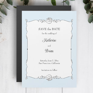 Elegante Minimalistische Handgetekende Frame Bewaa