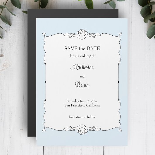 Elegante Minimalistische Handgetekende Frame Bewaa