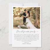 Elegante minimalistische handschrift bruiloft 2 fo bedankkaart (Achterkant)