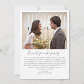 Elegante minimalistische handschrift bruiloft 2 fo bedankkaart (Achterkant)