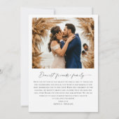 Elegante minimalistische handschrift bruiloft 2 fo bedankkaart (Achterkant)