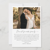 Elegante minimalistische handschrift bruiloft 2 fo bedankkaart (Achterkant)